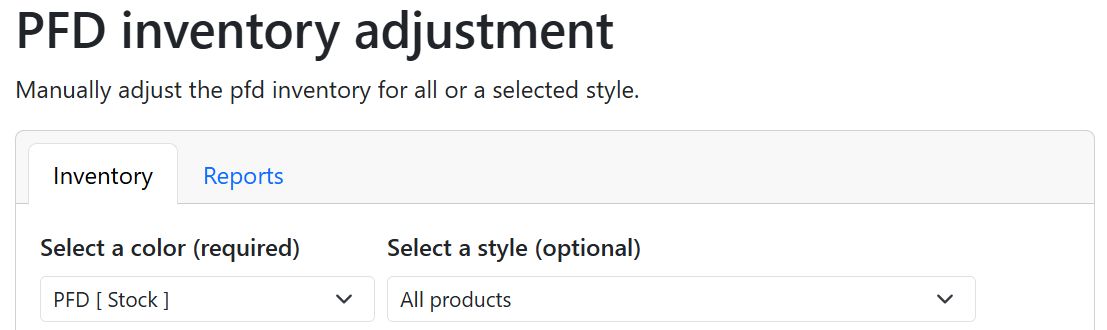 Pfd Inventory Adjustments